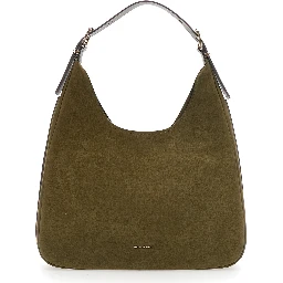 Shoulder bag Nolita with green leather details Woman