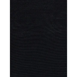 Black  Turtleneck Sweater in Wool for Men