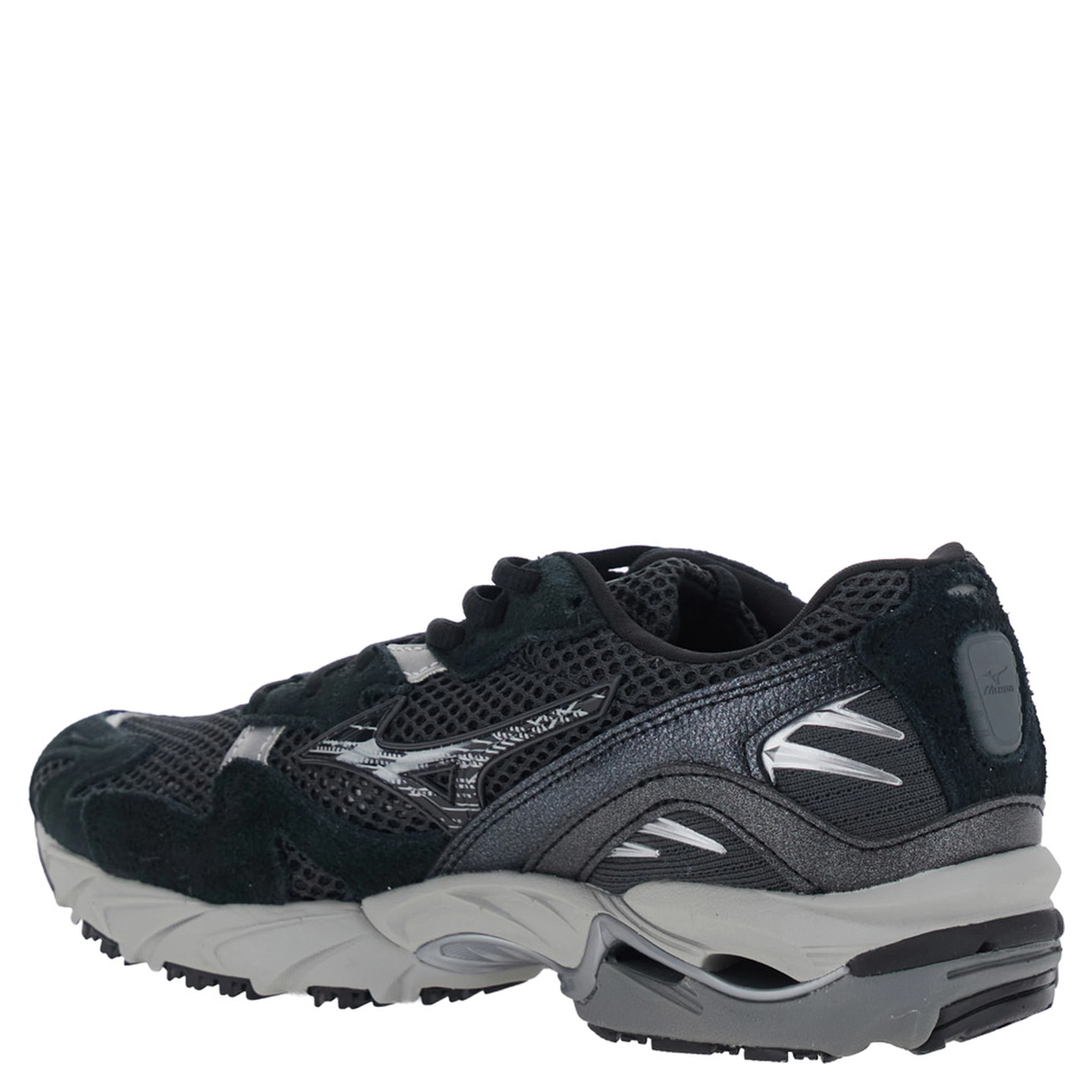 WAVE RIDER 10 Shoes with cushioning sole, Tech Fabric, Black, unisex