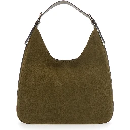 Shoulder bag Nolita with green leather details Woman
