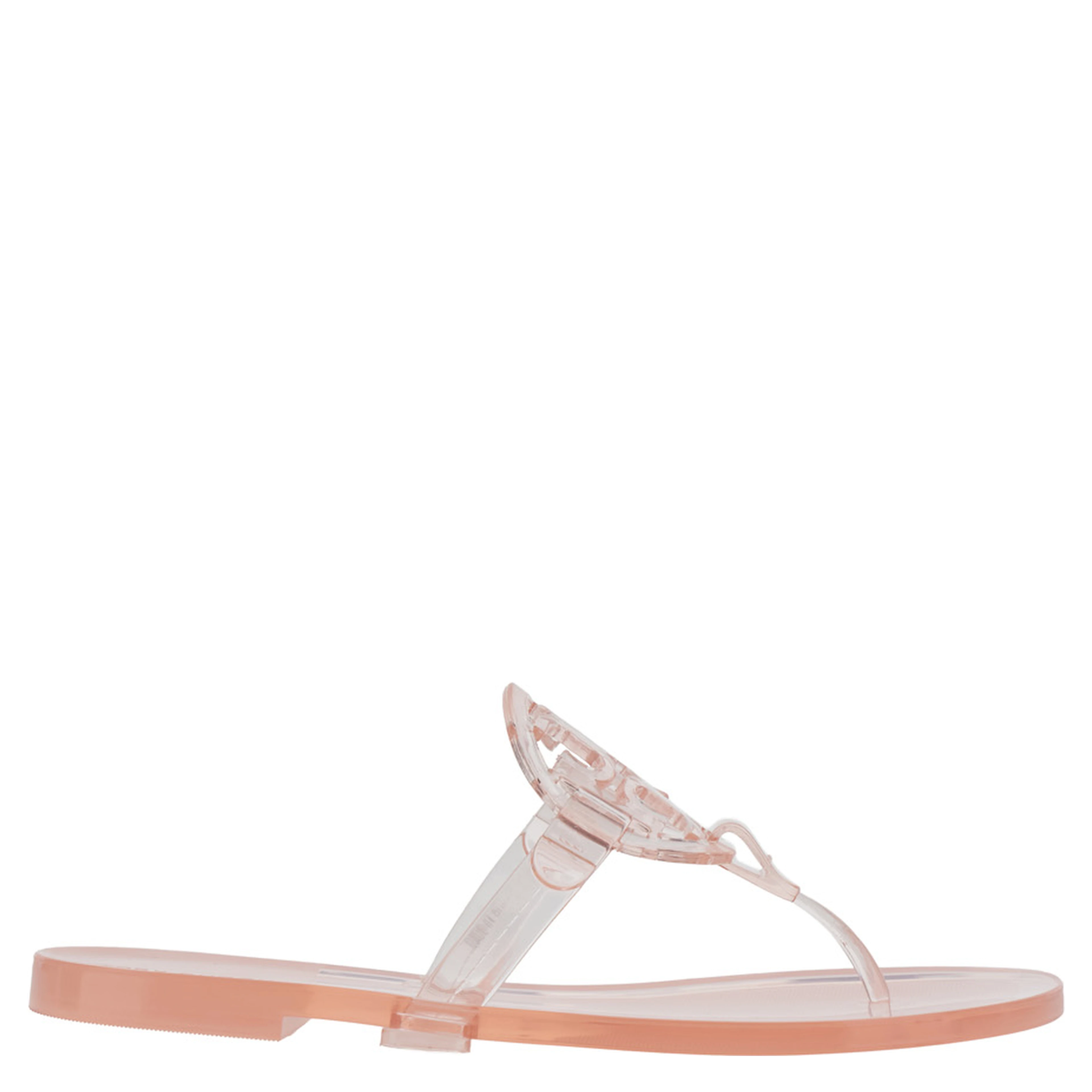 Pink Thong Sandals with Miller Logo Plate in TPU for Women