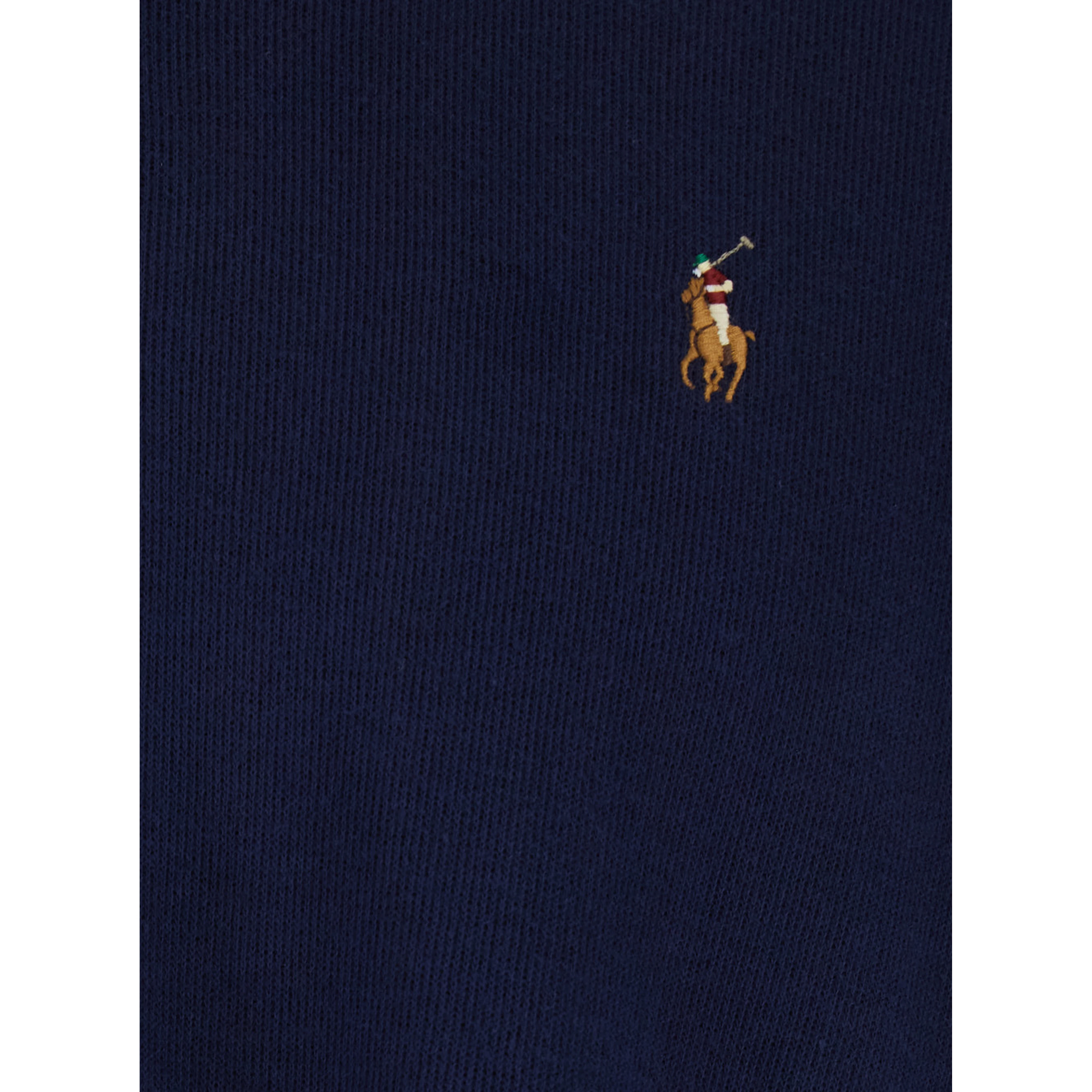 Blue Sweatshirt with Half Zip Closure on the Front and Pony on the Front in Cotton for Men