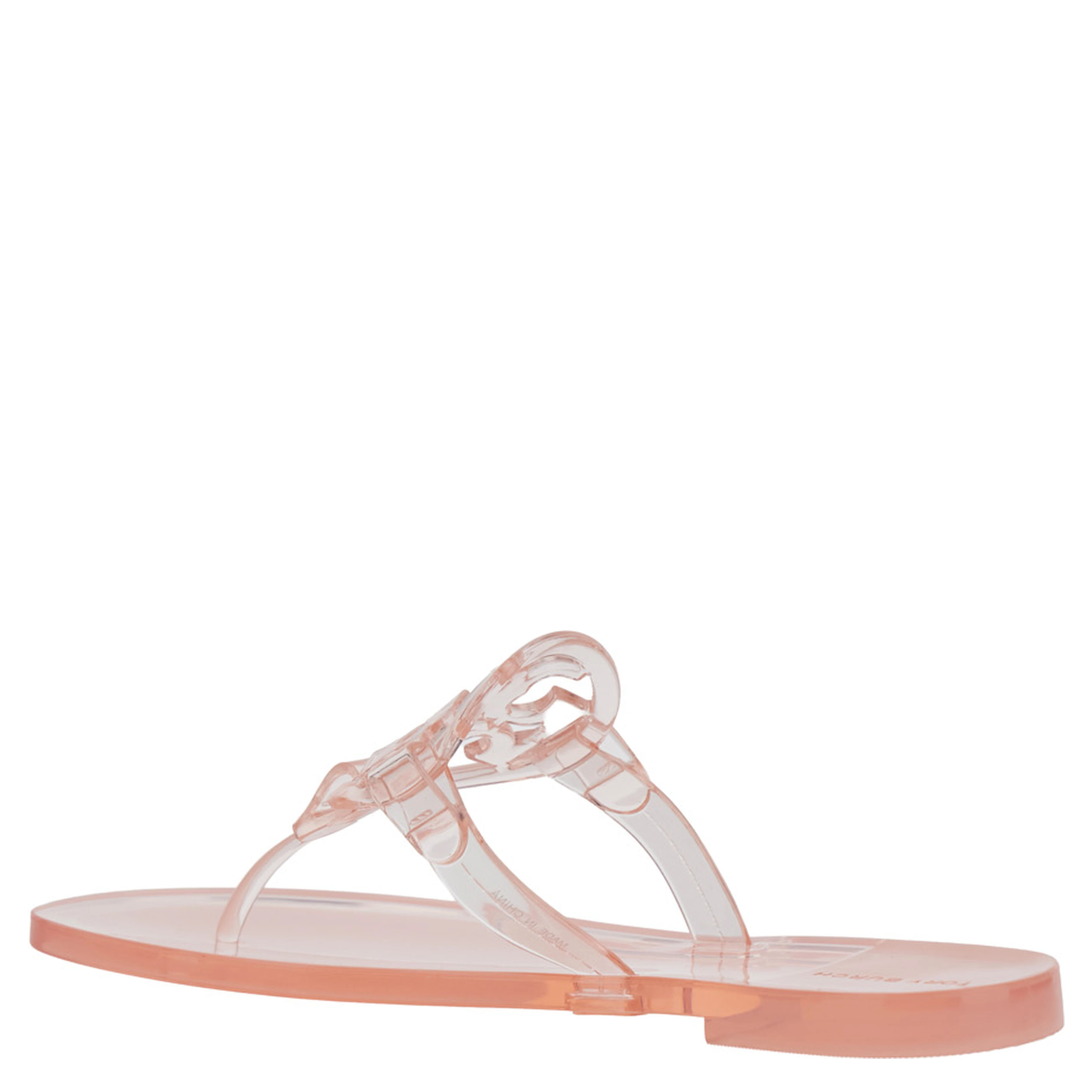 Pink Thong Sandals with Miller Logo Plate in TPU for Women
