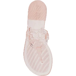 Pink Thong Sandals with Miller Logo Plate in TPU for Women