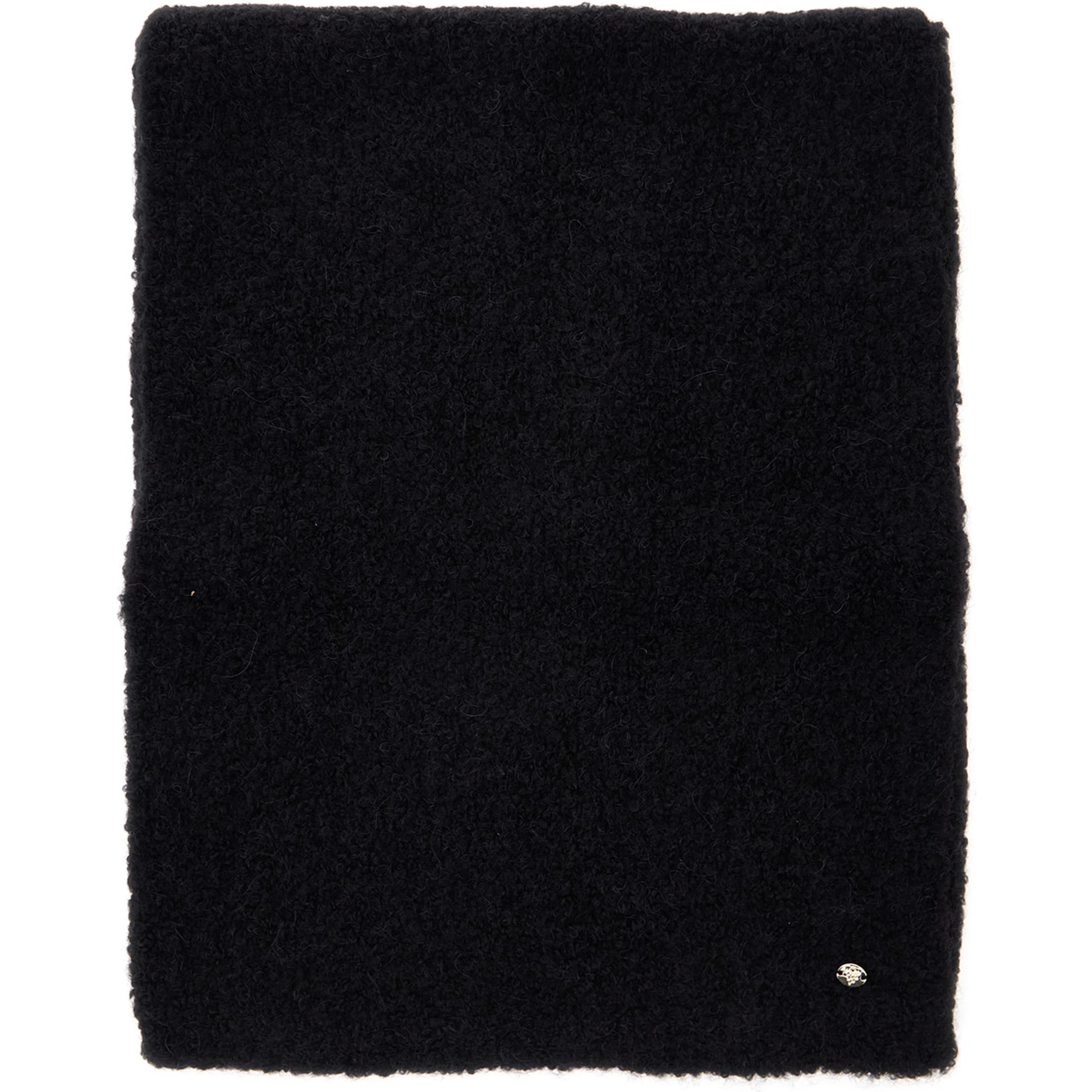 Noon Scarf in wool blend with alpaca, black, unisex