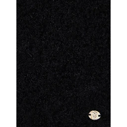Noon Scarf in wool blend with alpaca, black, unisex