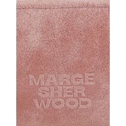 Soft Boston Ew Pink Shoulder bag with Two Top Handles and Logo lettering on the Front in Leather for Women