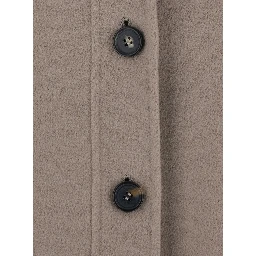 Jacket CHLOE with shirt collar and front closure in brown for women
