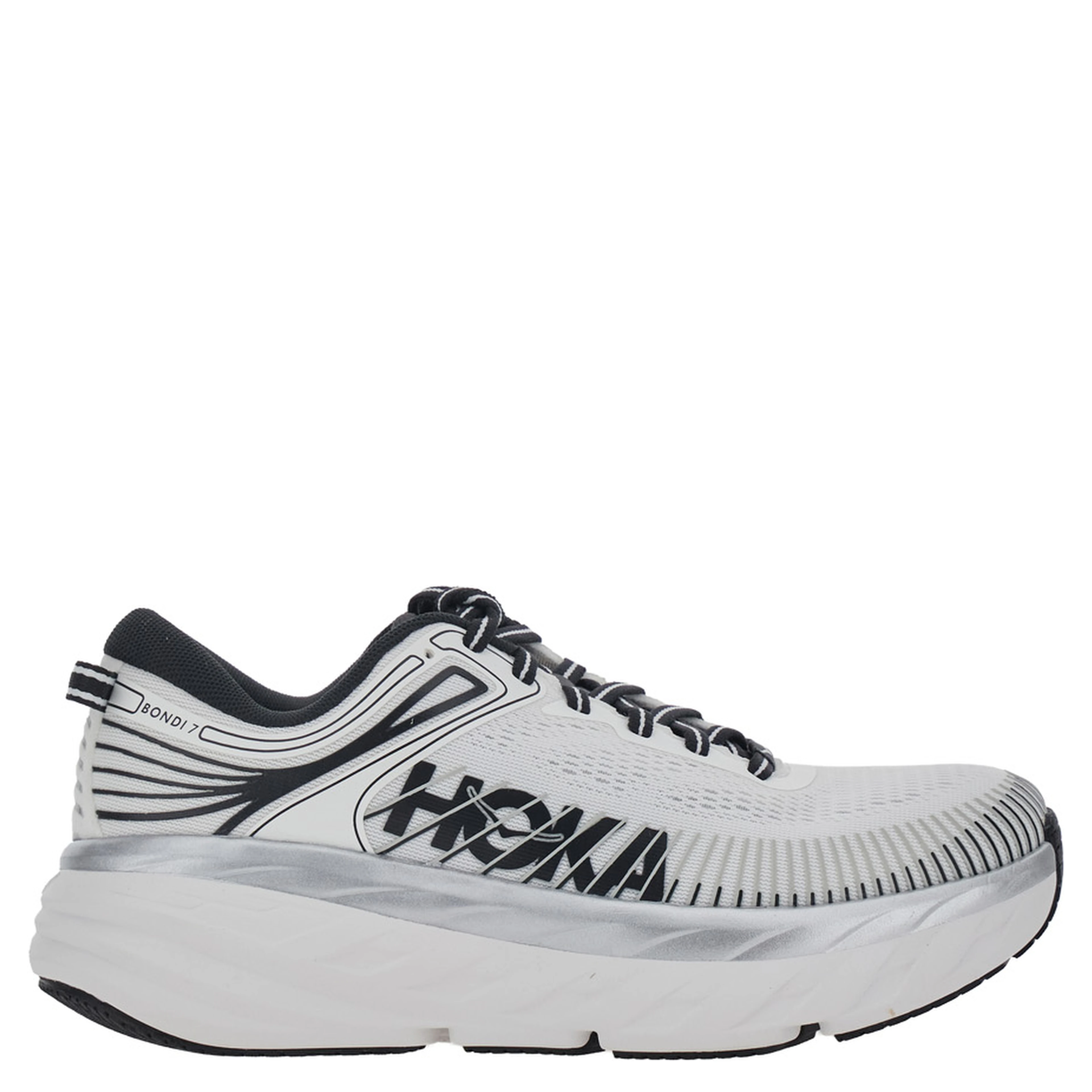 M Bondi 7 White Low Top Sneaker with Logo on the Tongue and Perforated Design in Tech Fabric Unisex