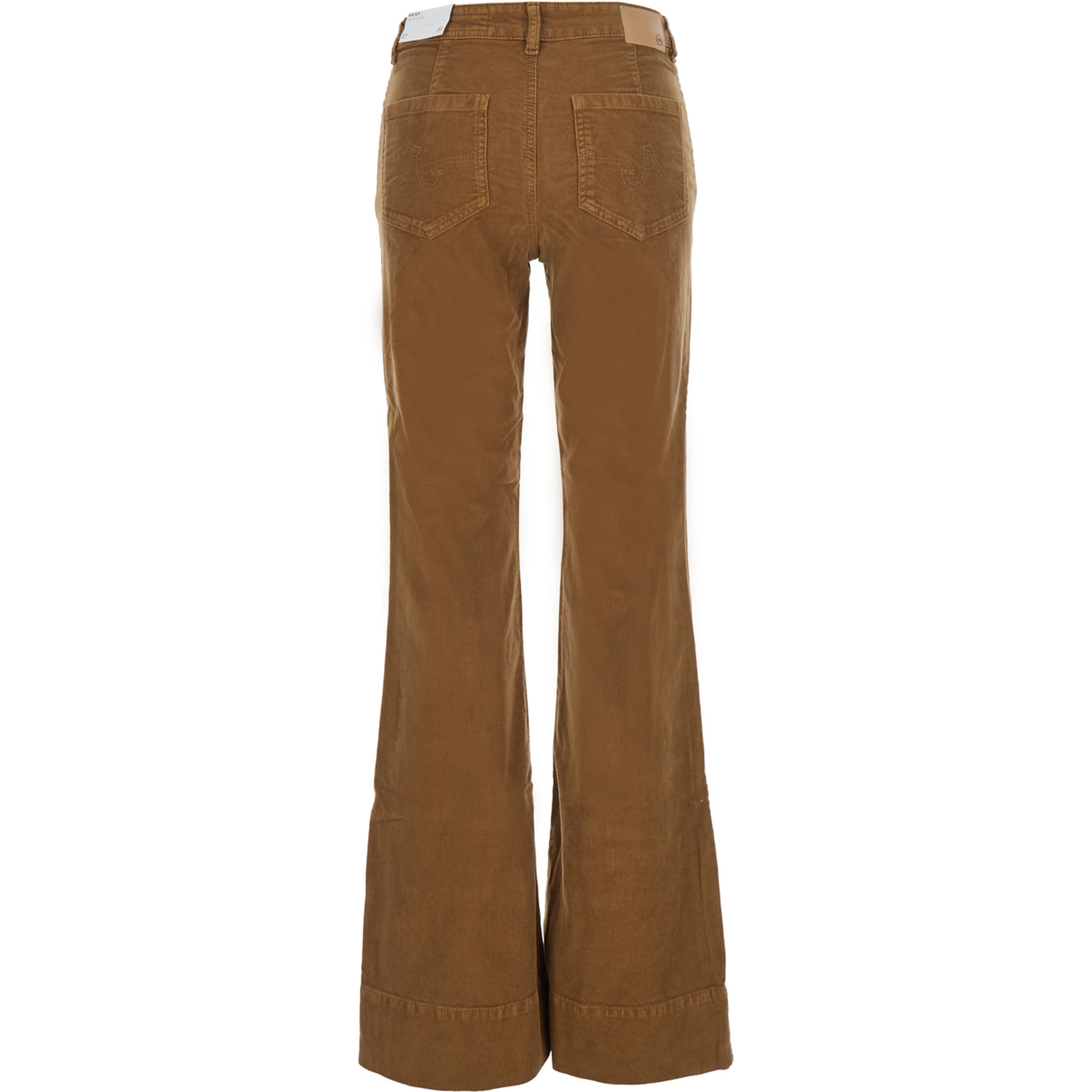Vicky High Rise Flare Pants with high waist and flared leg Beige women