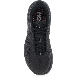 CLIFTON UTL is a running shoe with cushioned sole, tech fabric, black color and unisex