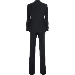 Two-piece Tuxedo with Notched Revers and Black Color for Men