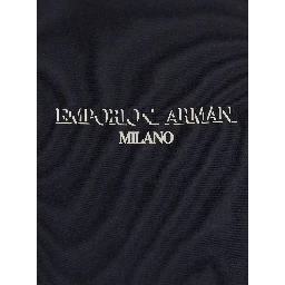 blue Sweatshirt with Logo lettering on the front in cotton for men
