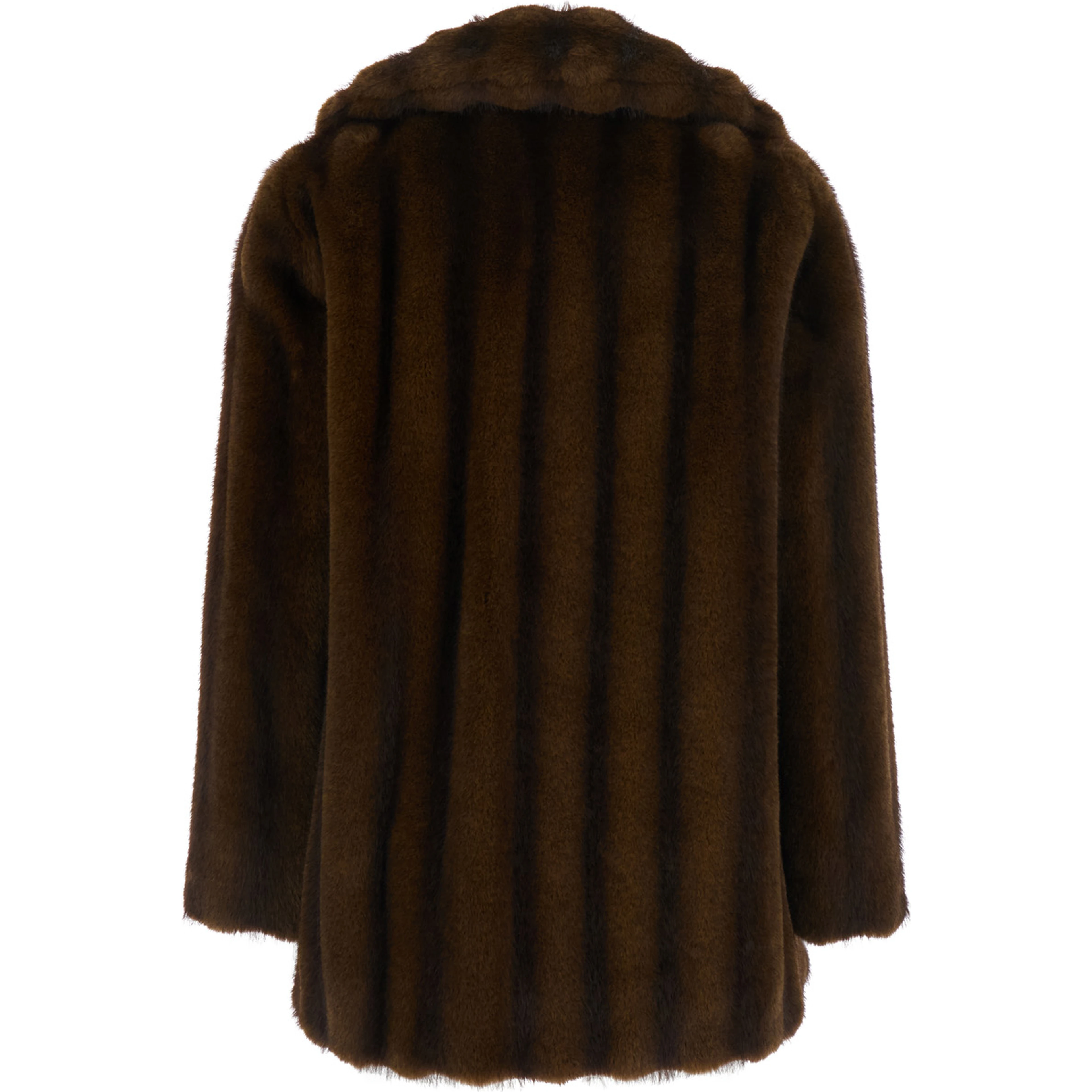 MSTNEO Jacket with high collar and long sleeves in Tech Fabric brown woman