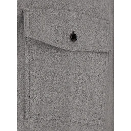 COMPACT WOOL 
FLANNEL SHIRT/
STERLING 
MELANGE