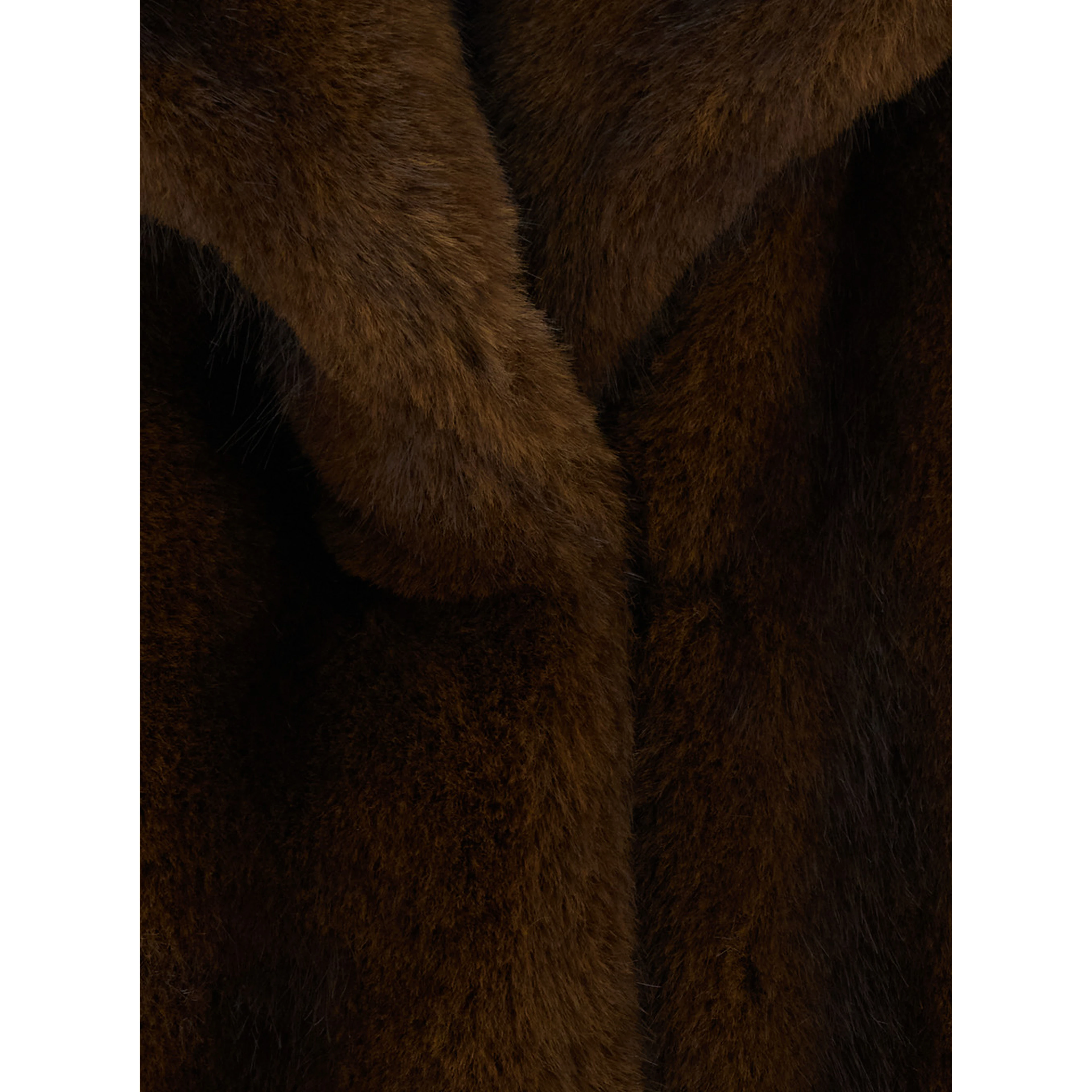 MSTNEO Jacket with high collar and long sleeves in Tech Fabric brown woman