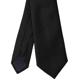 Classic Tie in Black Tech Fabric for Men