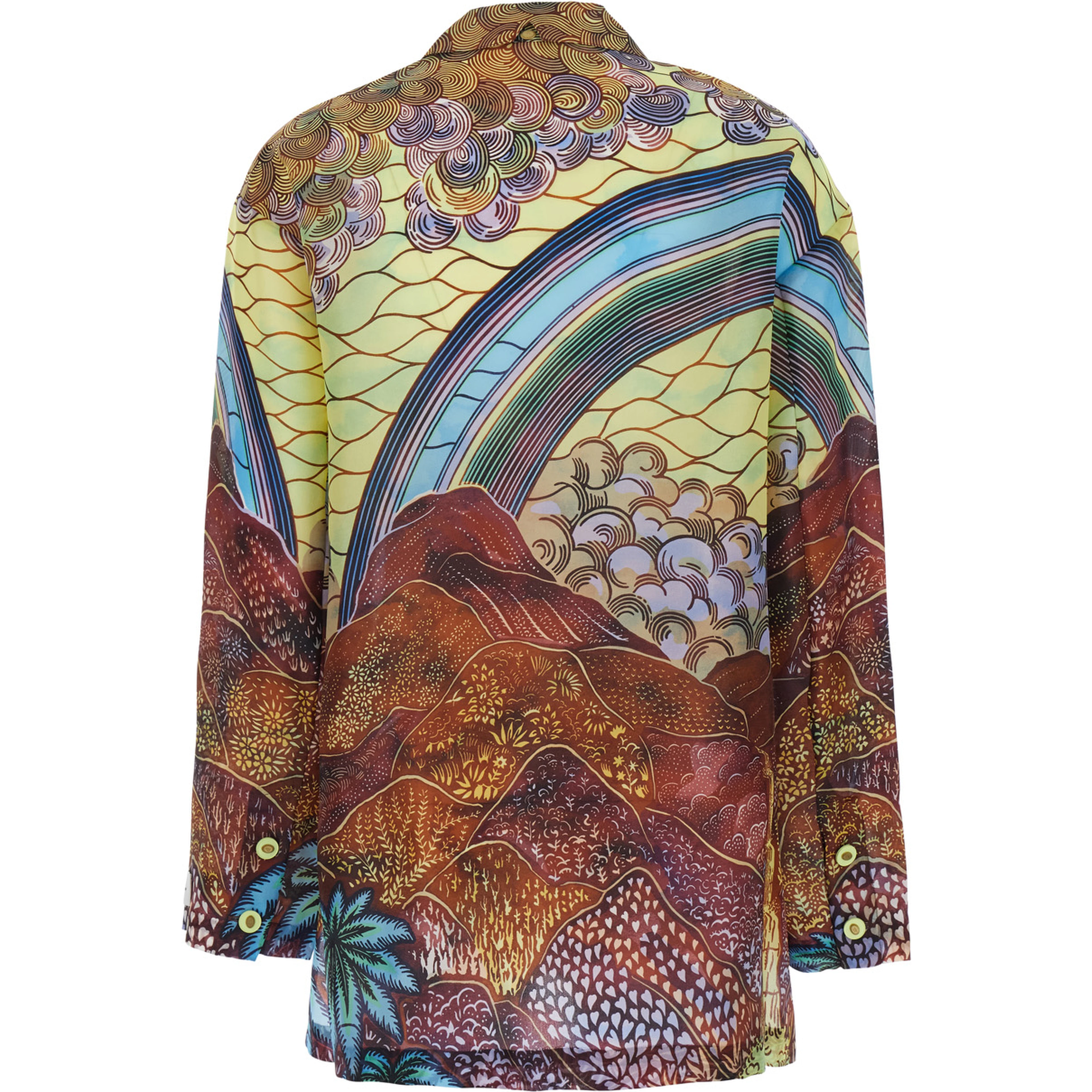 Jacket Meya Meya with long sleeves in multicolor tech fabric for women