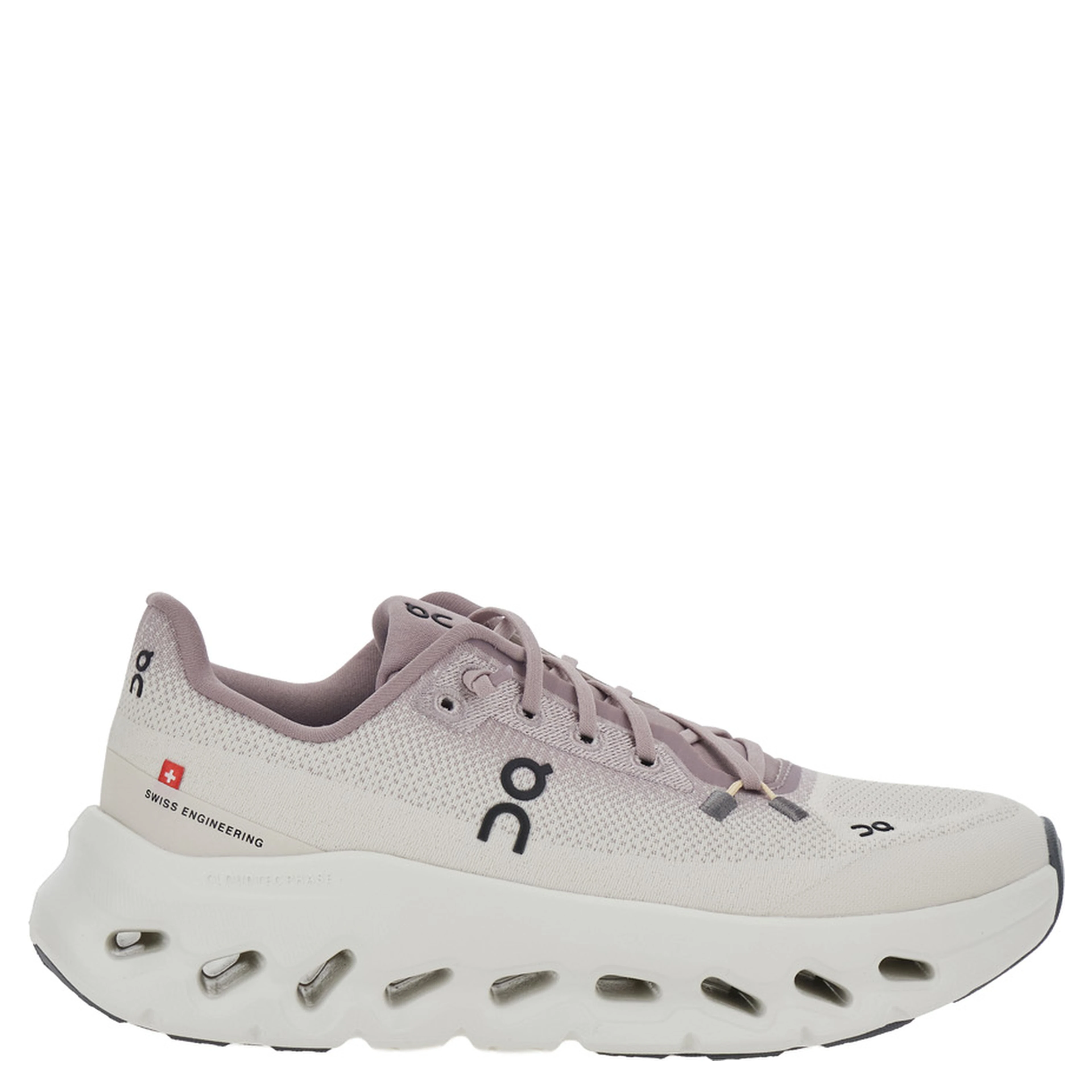 Cloudtilt Pink Low Top Sneakers with Logo on the Side and Chunky Rubber Sole in Tech Fabric for Women