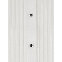 White Cotton Long Sleeve Shirt for Men