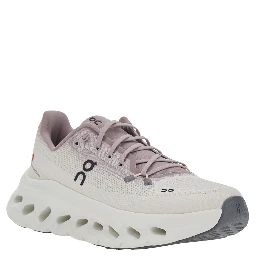 Cloudtilt Pink Low Top Sneakers with Logo on the Side and Chunky Rubber Sole in Tech Fabric for Women