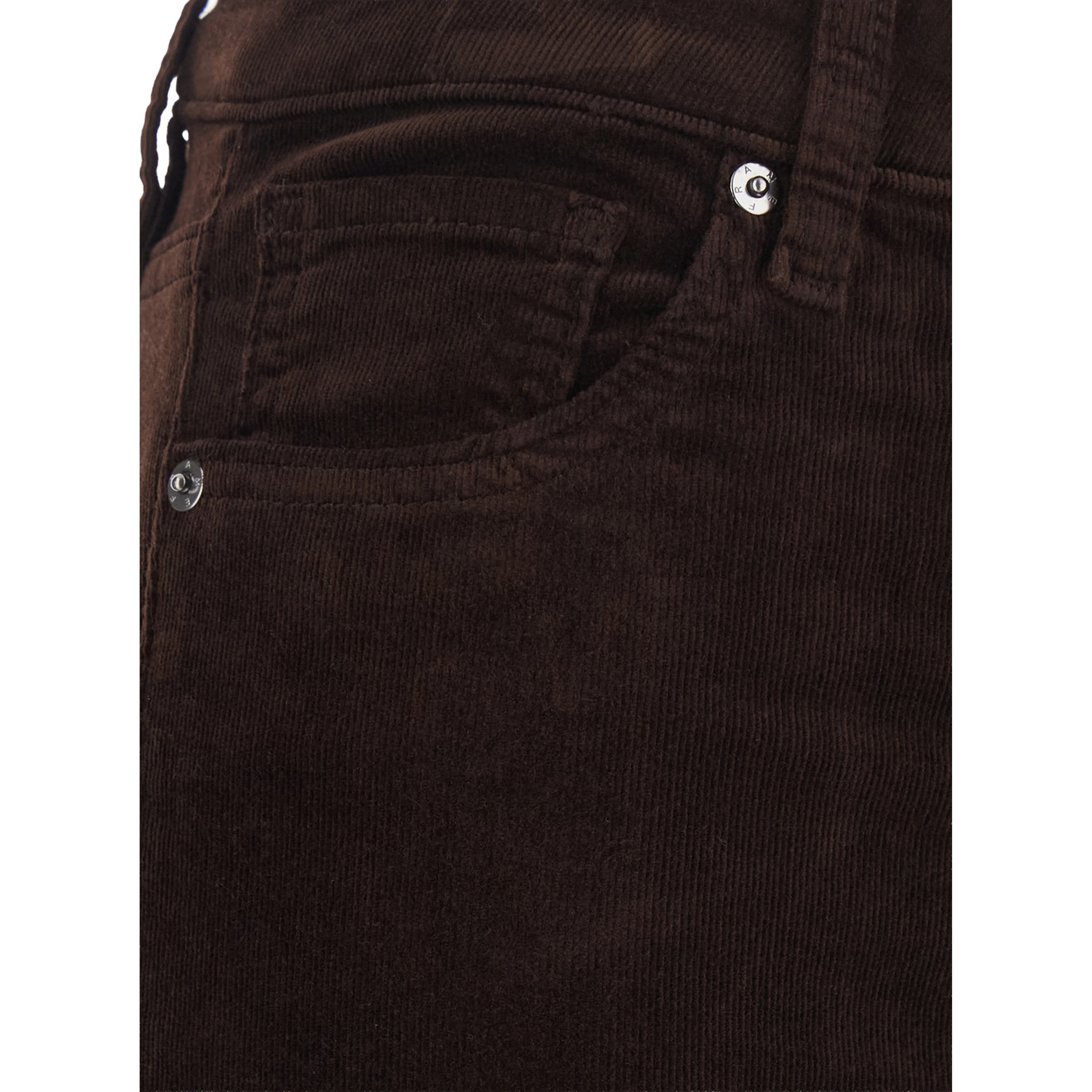 The Corduroy Reboot brown Pants with flared leg in corduroy for women