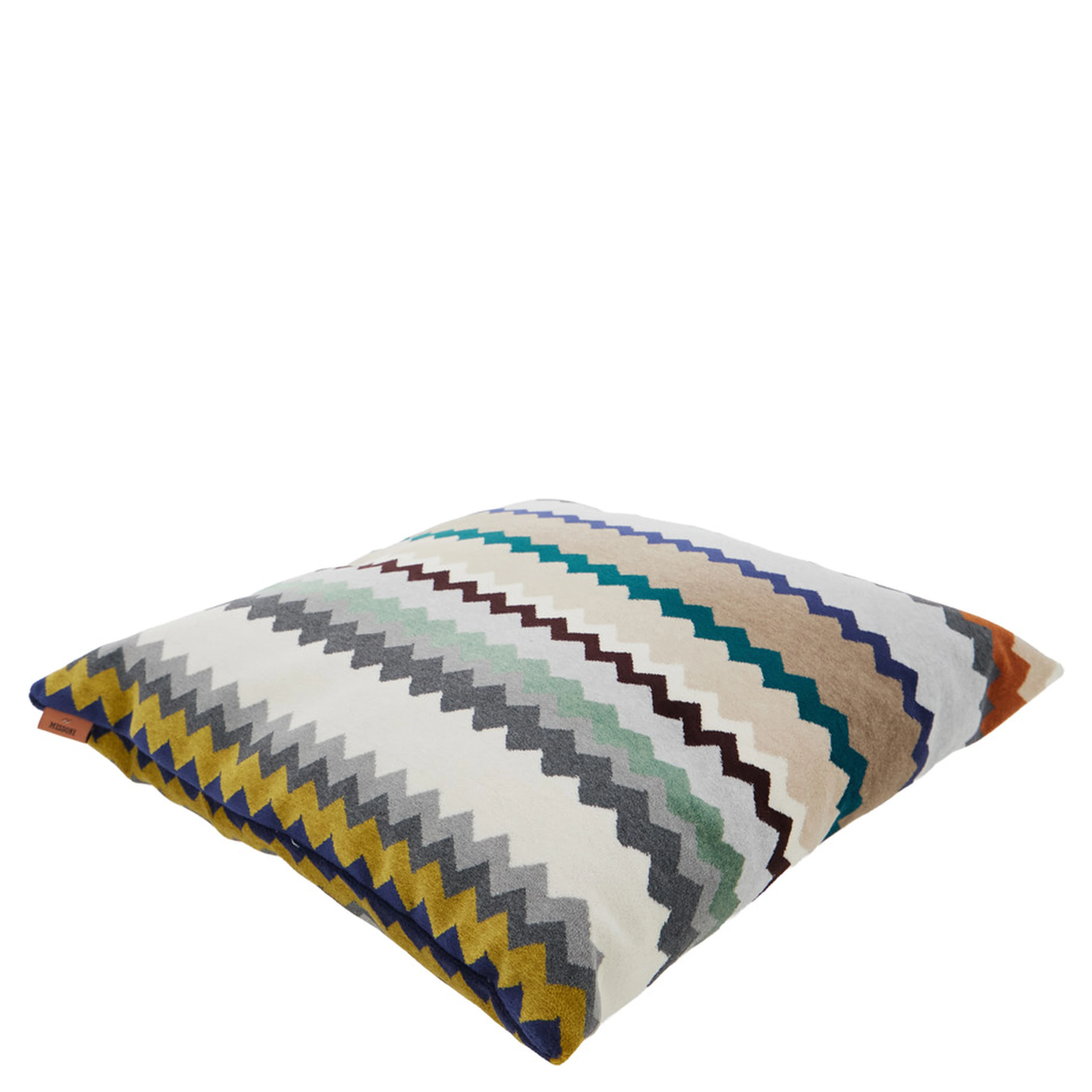 DUNE multicolor Cushion with all-over ZigZag motif in fabric home