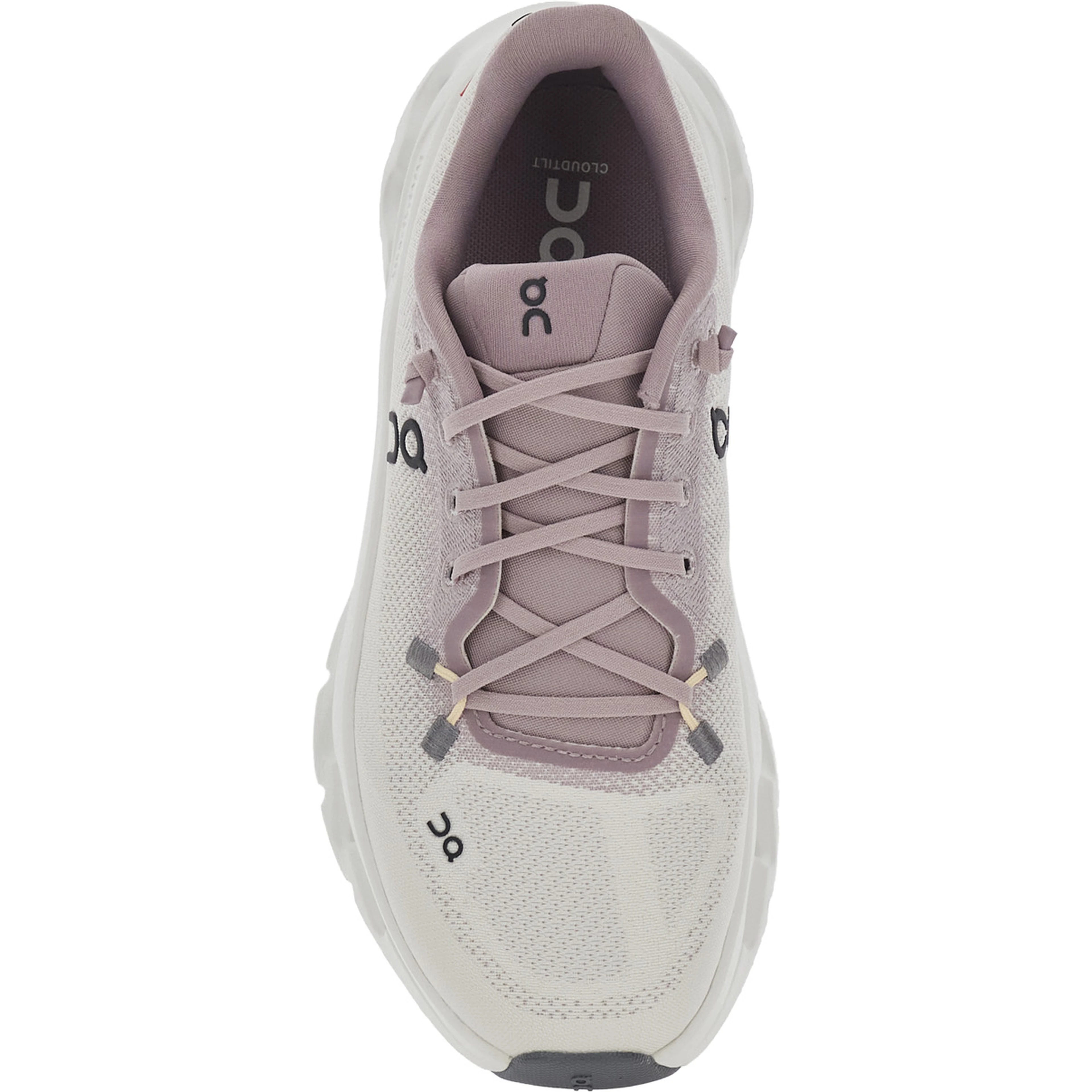 Cloudtilt Pink Low Top Sneakers with Logo on the Side and Chunky Rubber Sole in Tech Fabric for Women