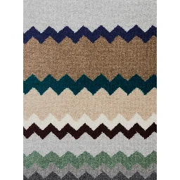DUNE multicolor Cushion with all-over ZigZag motif in fabric home