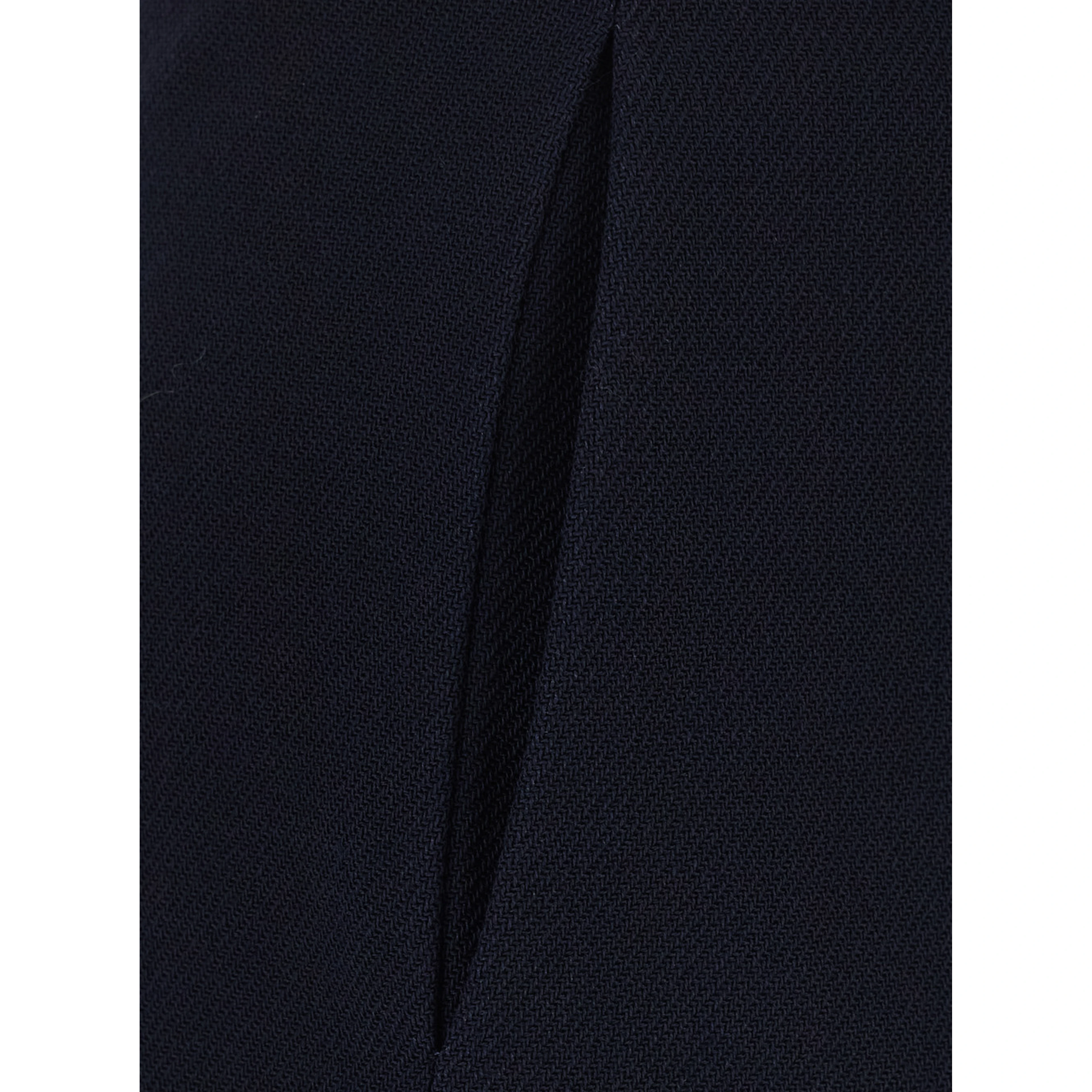 Blue mini skirt with waistband in wool for women