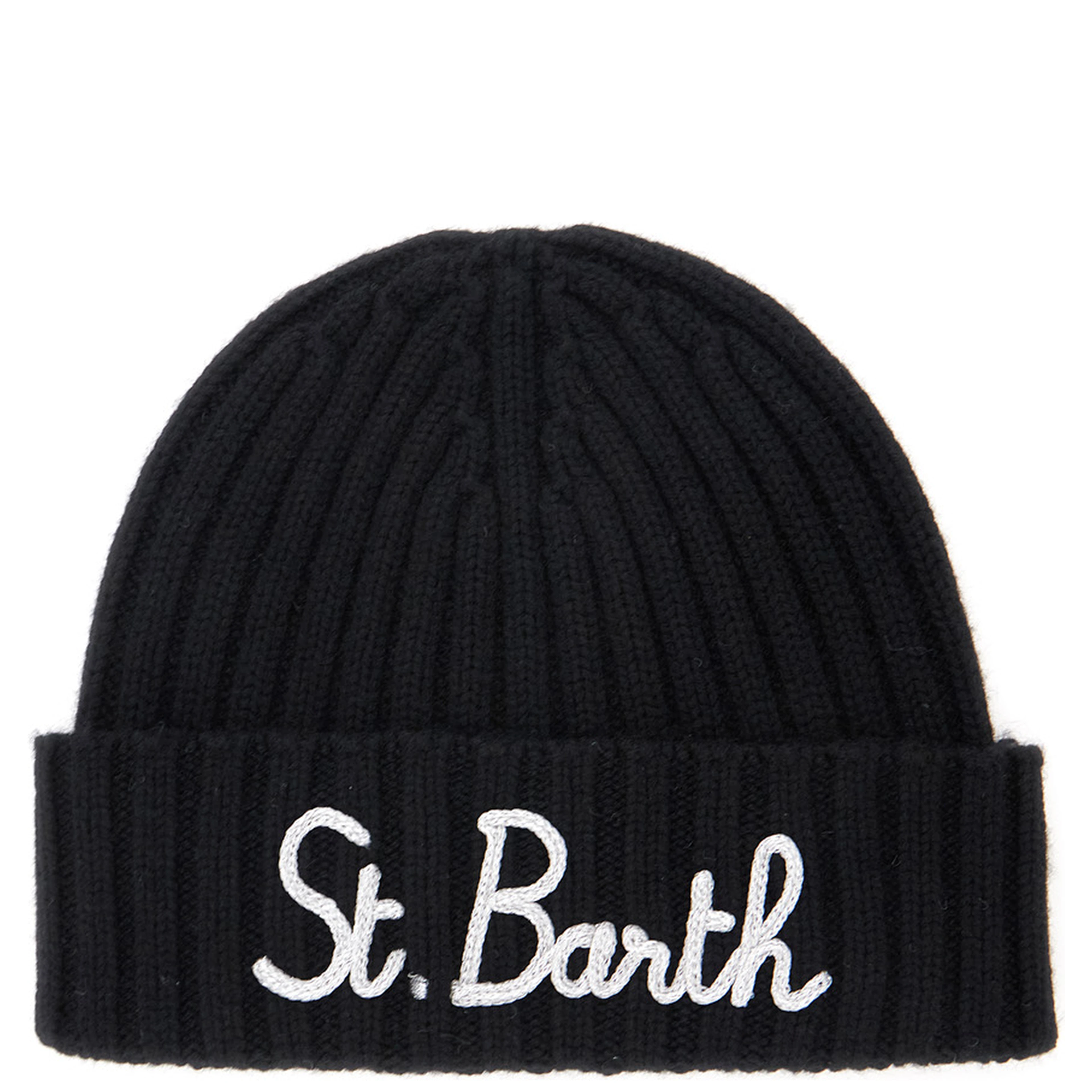 Black viscose wool polyamide and cashmere knitted hat for Boy