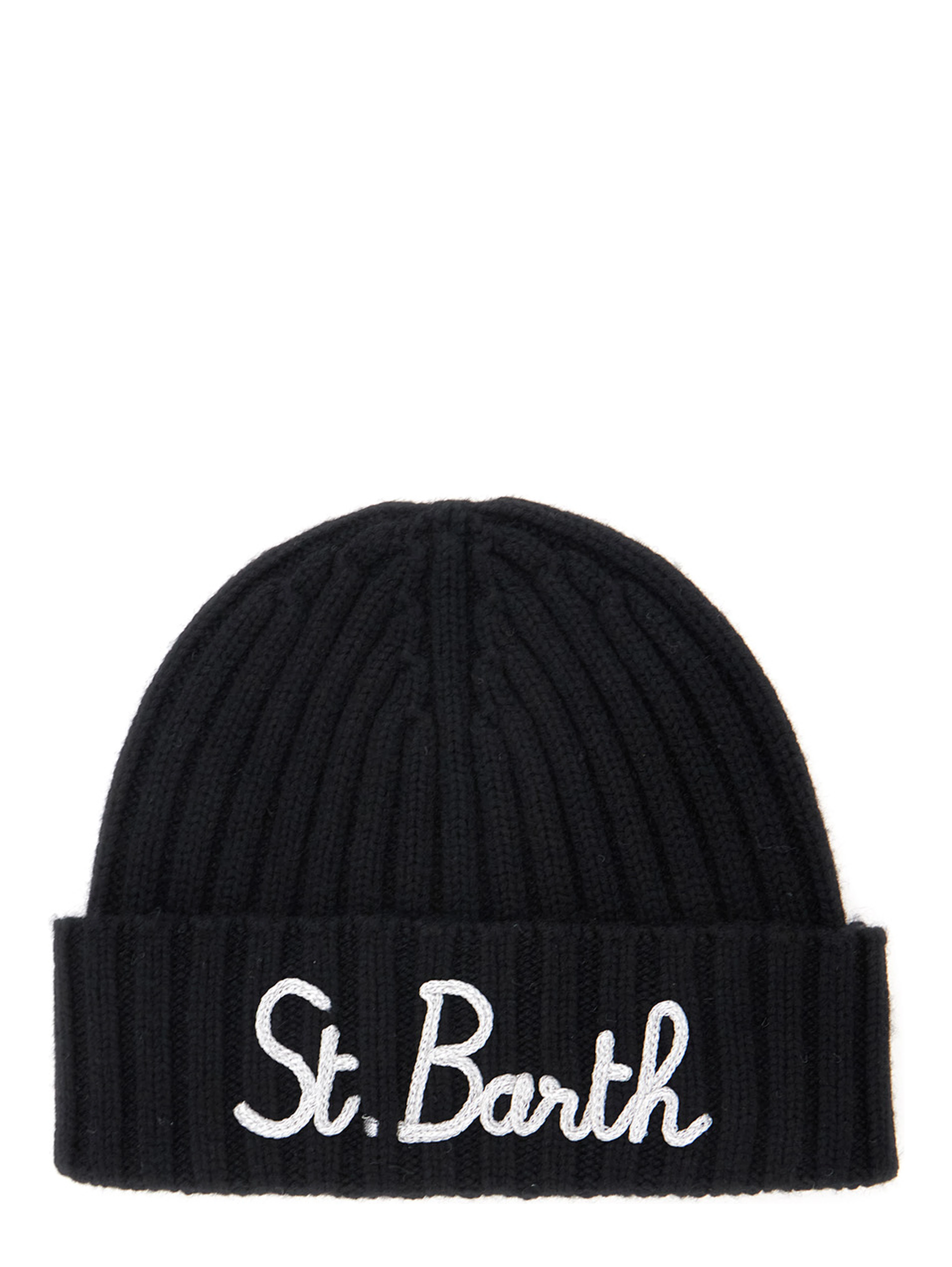 Black viscose wool polyamide and cashmere knitted hat for Boy