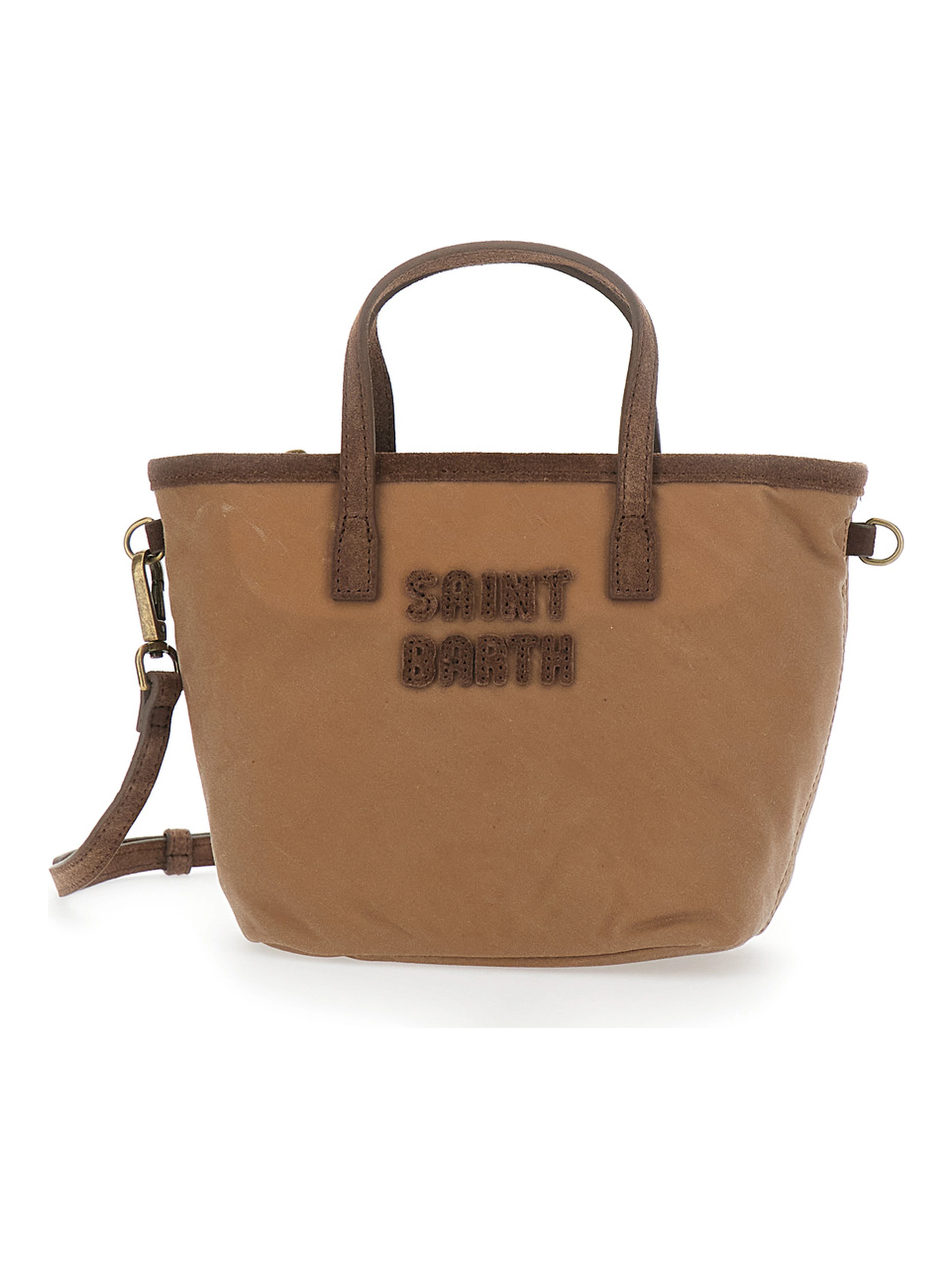 CITY BAG MINI WAX is a handbag made of Tech Fabric, beige color and unisex