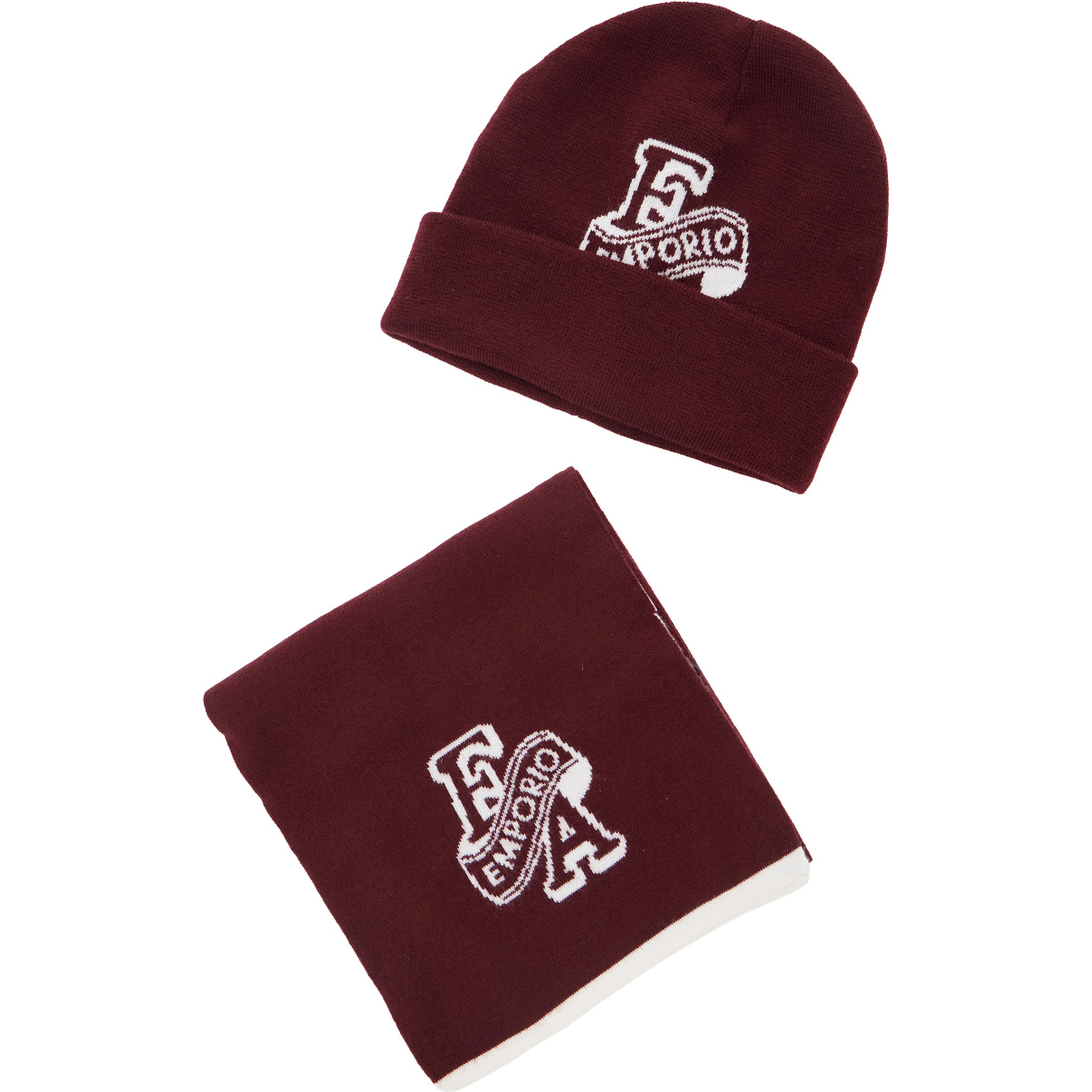 Brown knitted fabric set for Boy