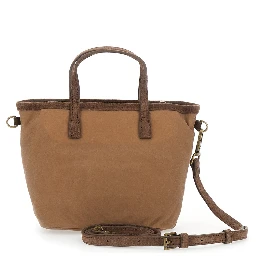 CITY BAG MINI WAX is a handbag made of Tech Fabric, beige color and unisex