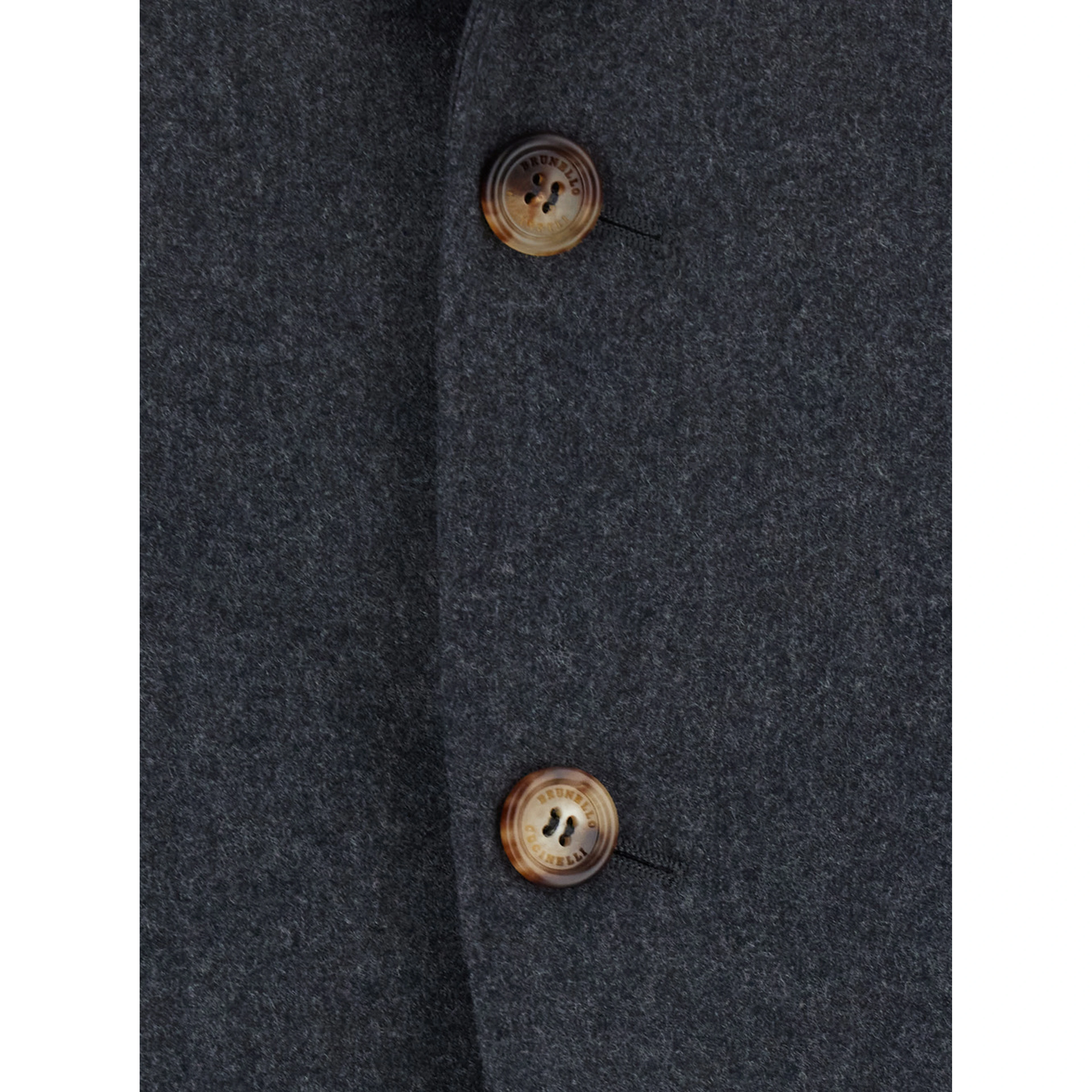 Grey Single-breasted suit with Notched revers in wool for men