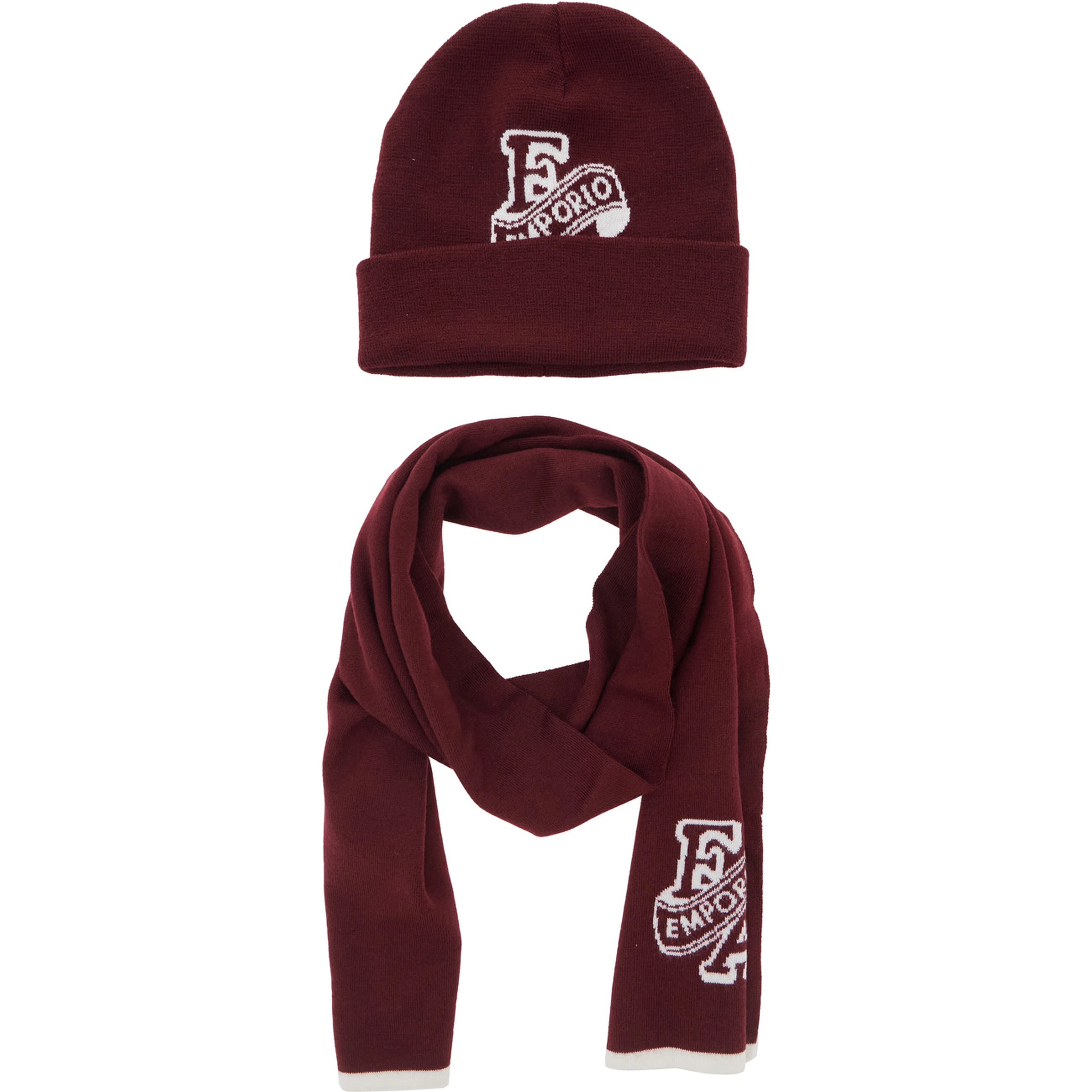Brown knitted fabric set for Boy