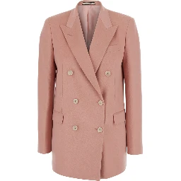 Jacket essential in pink cashmere for women