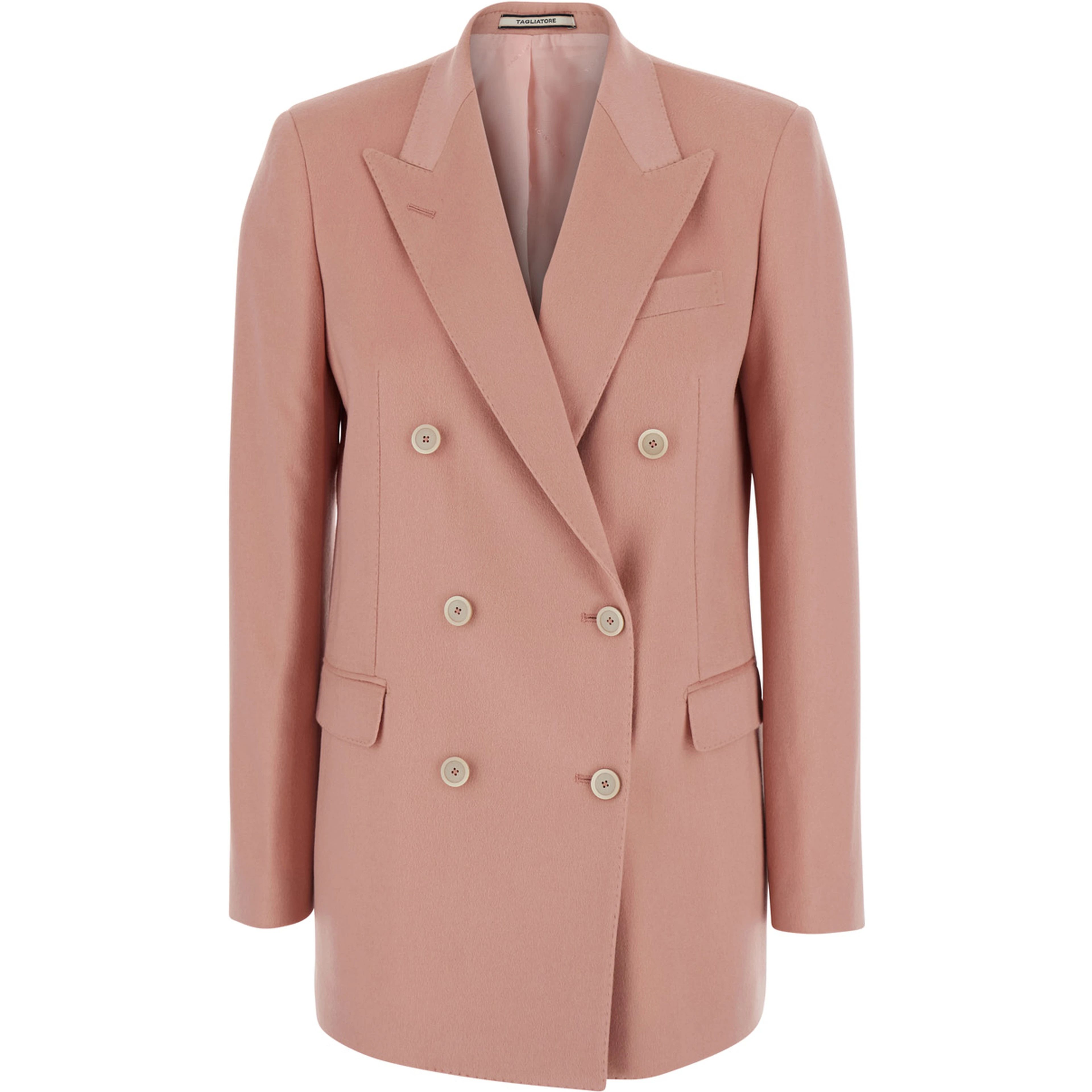 Jacket essential in pink cashmere for women