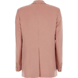 Jacket essential in pink cashmere for women