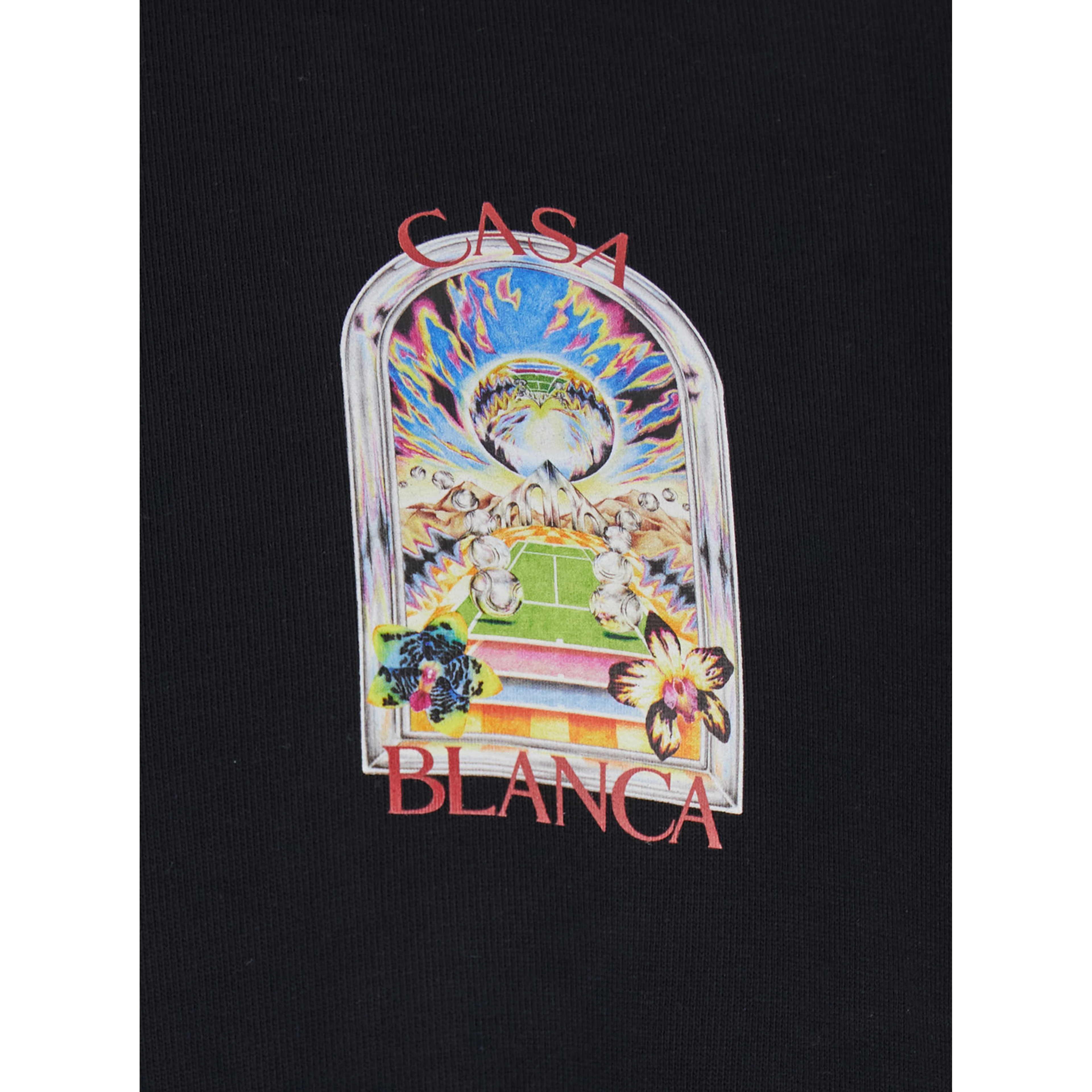 Black T-Shirt with Logo Detail on the Front and Maxi Logo on the Back in Cotton Man