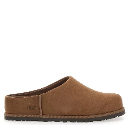 W OTZO CLOG Brown Leather Mule for Women