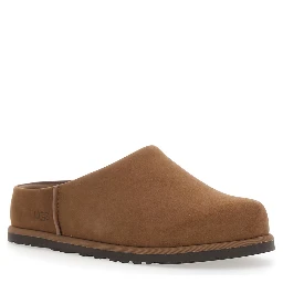 W OTZO CLOG Brown Leather Mule for Women