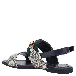 Blue Sandals with Plastic Upper and Rubber Sole Unisex