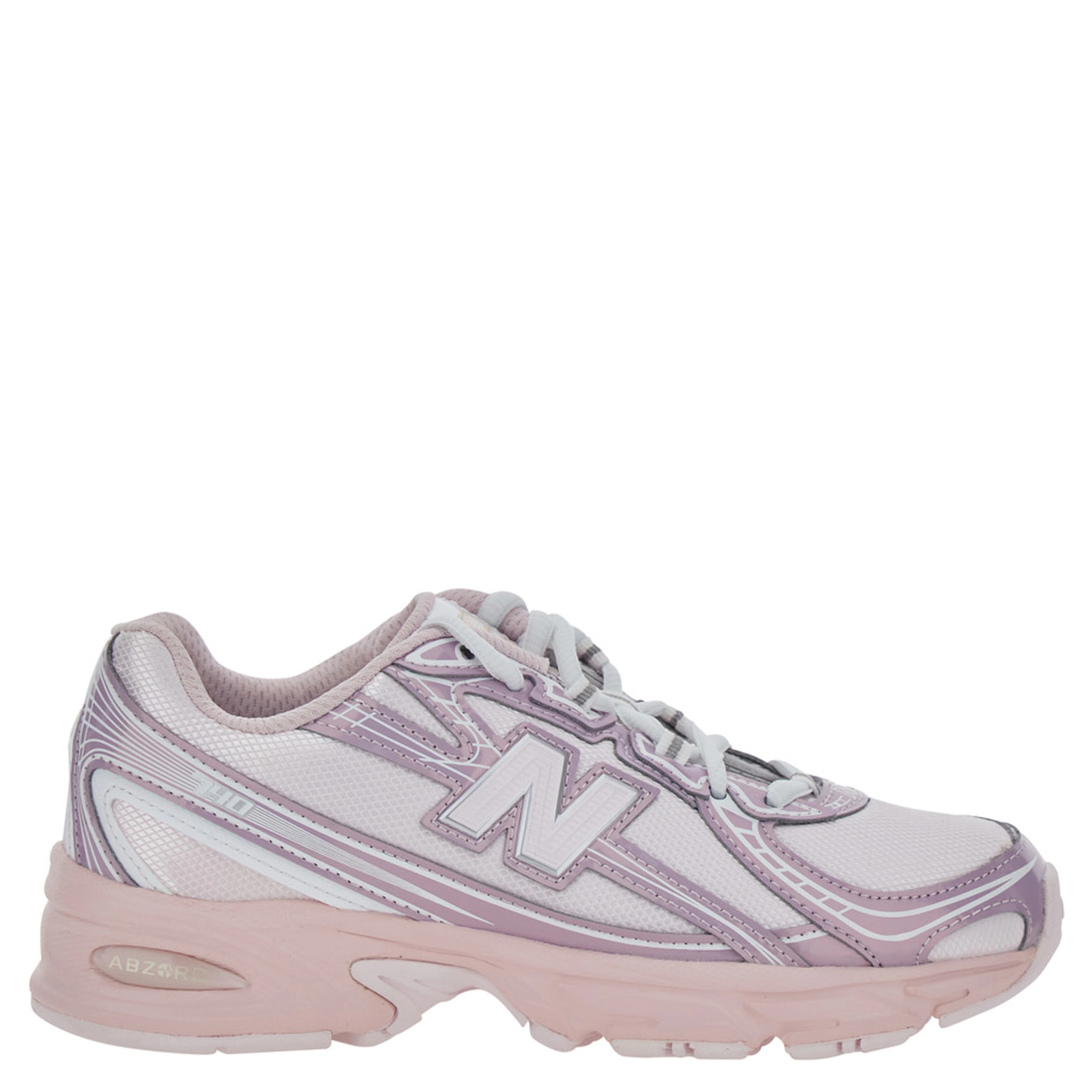 Pink Sneakers 740 with Contrast Details in Synthetic for Girls