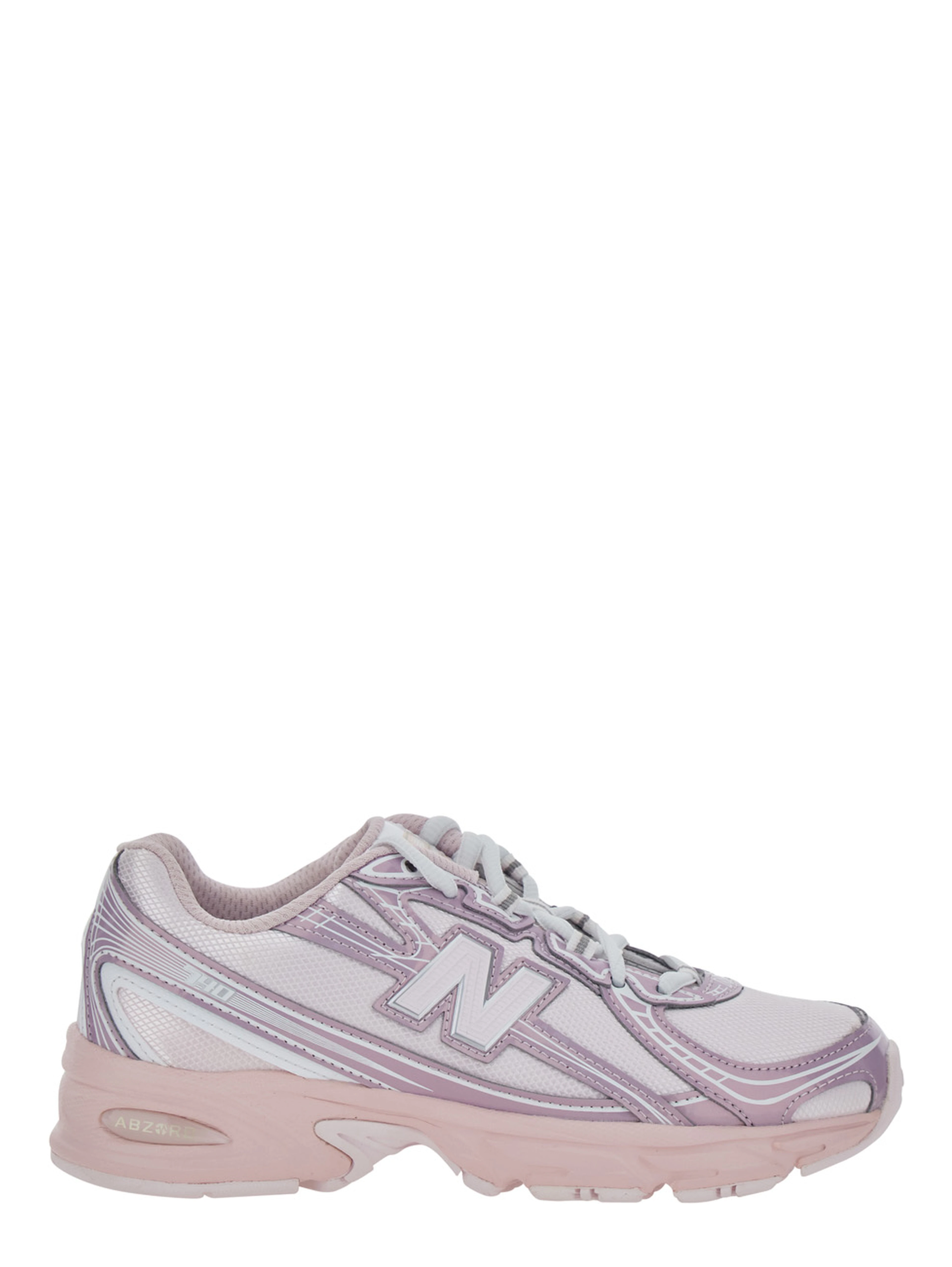 Pink Sneakers 740 with Contrast Details in Synthetic for Girls