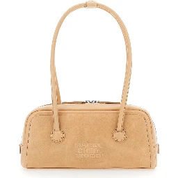 Shoulder Bag SOFT BOSTON EW Beige with Elegant Leather Details