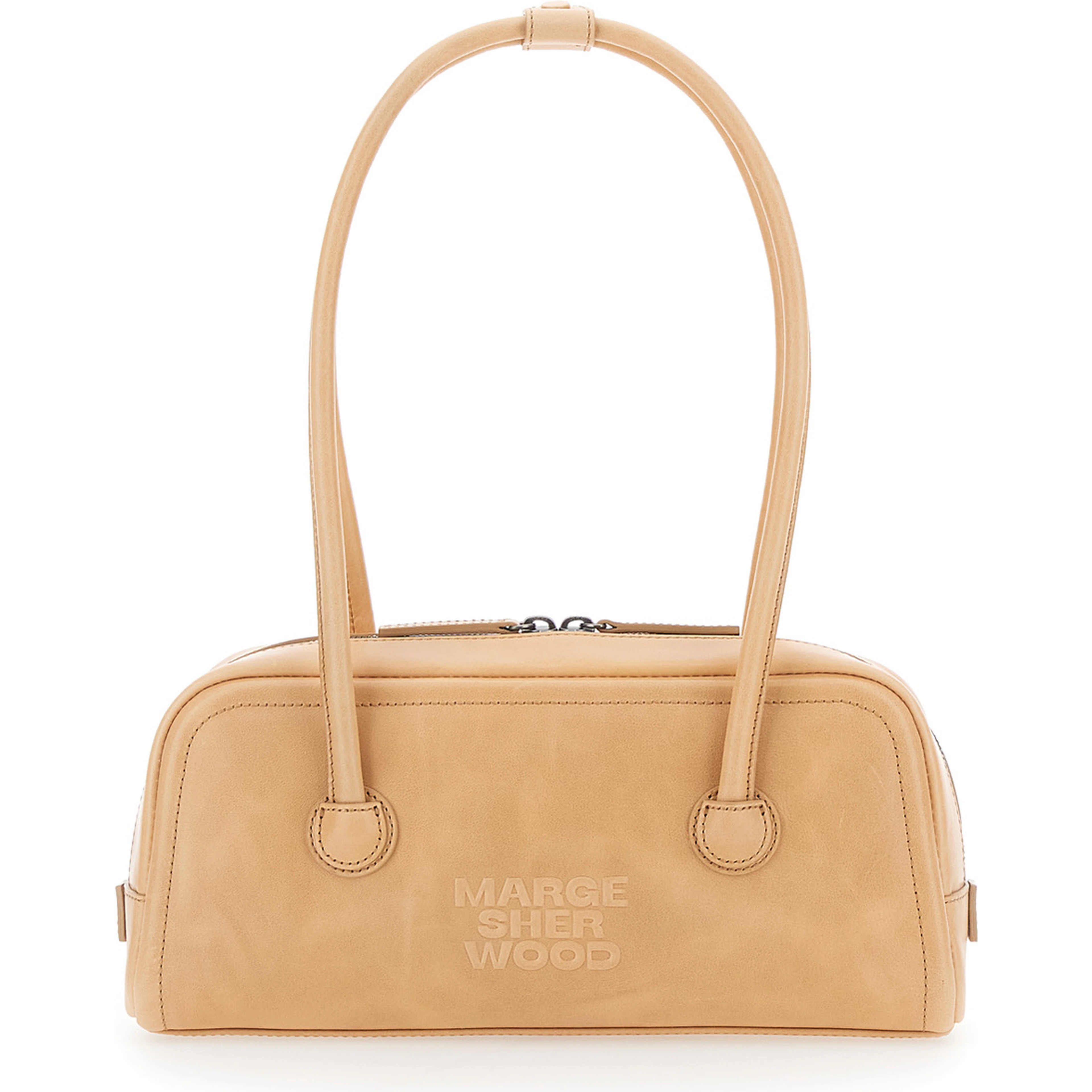 Shoulder Bag SOFT BOSTON EW Beige with Elegant Leather Details