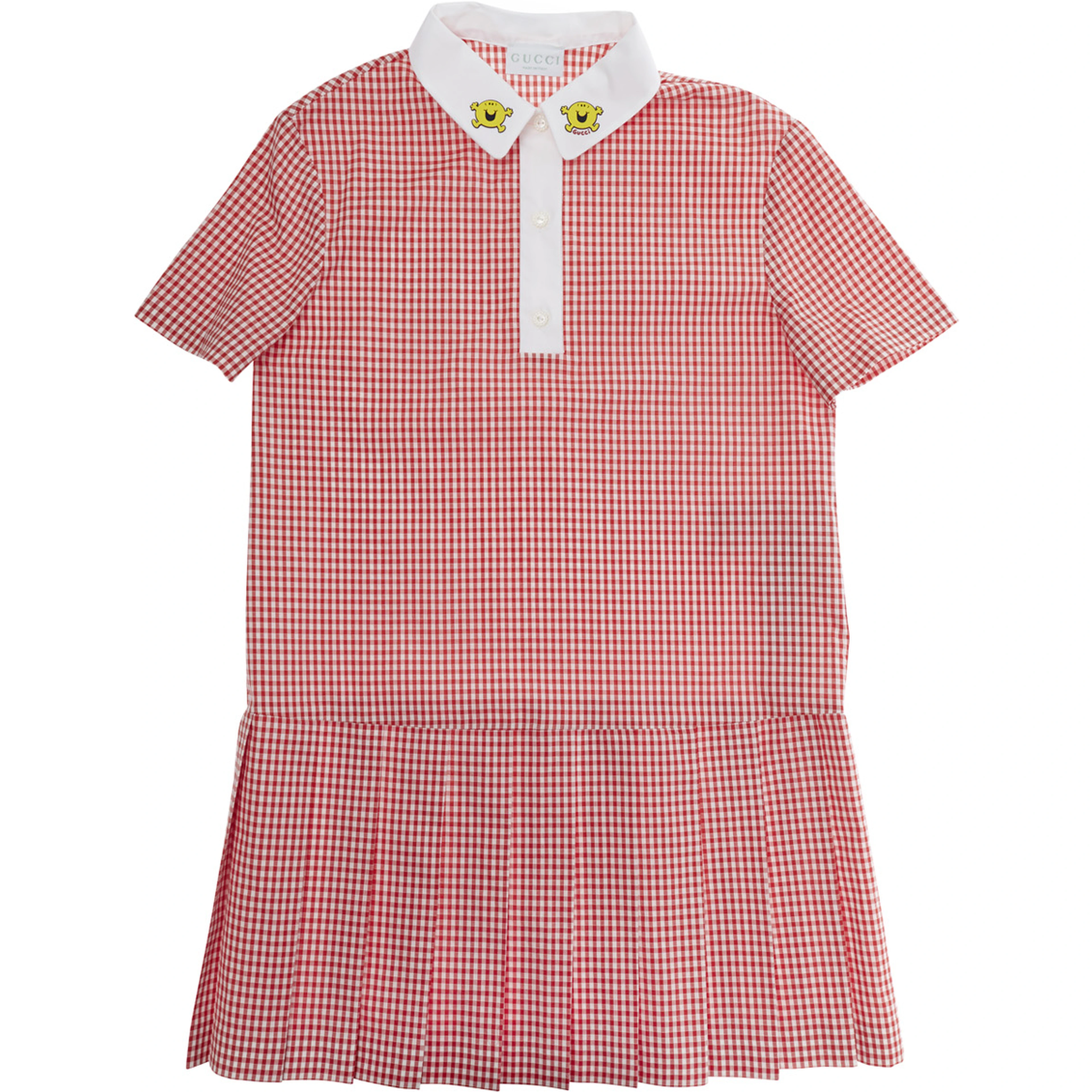 Woven Dress-Skirt Red with Elegant Details in Cotton for Women