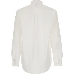 Shirt OXFORD BUTTON DOWN White with Button Down Collar and Long Sleeves in Cotton for Men